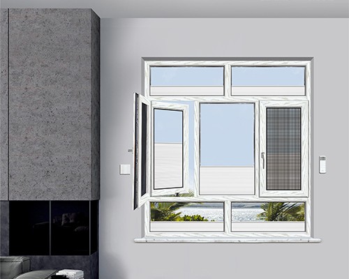 150 series electric sunshade diamond mesh integrated window