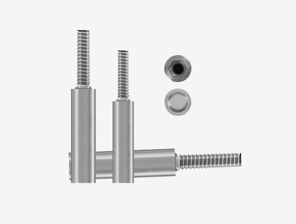 Stainless steel male and female bolts