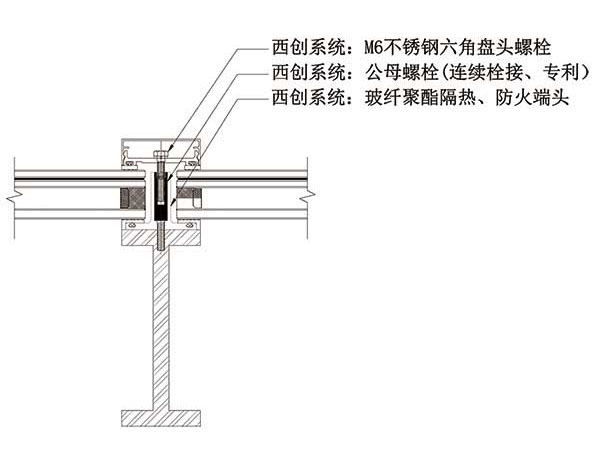 直角H型精制钢大跨度幕墙系统