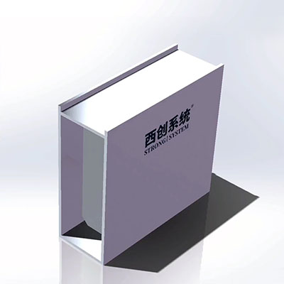 凹-shaped rectangular refined steel profile (horizontal stabilizing rib plate)