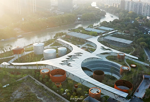 杭州小河公园-矩形精制钢