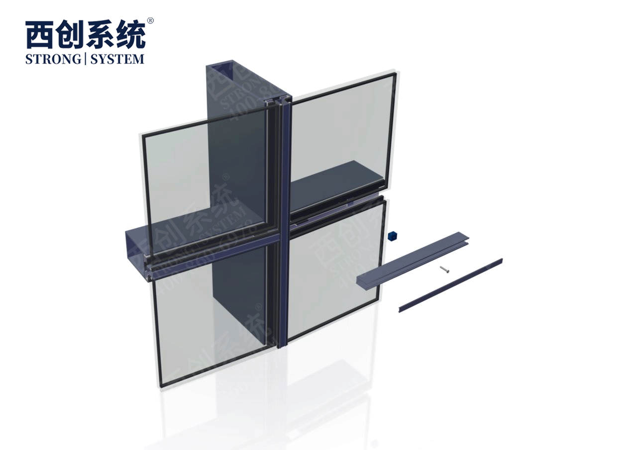 重庆渝中超高层矩形凹头精制钢玻璃幕墙系统——西创系统(图11)