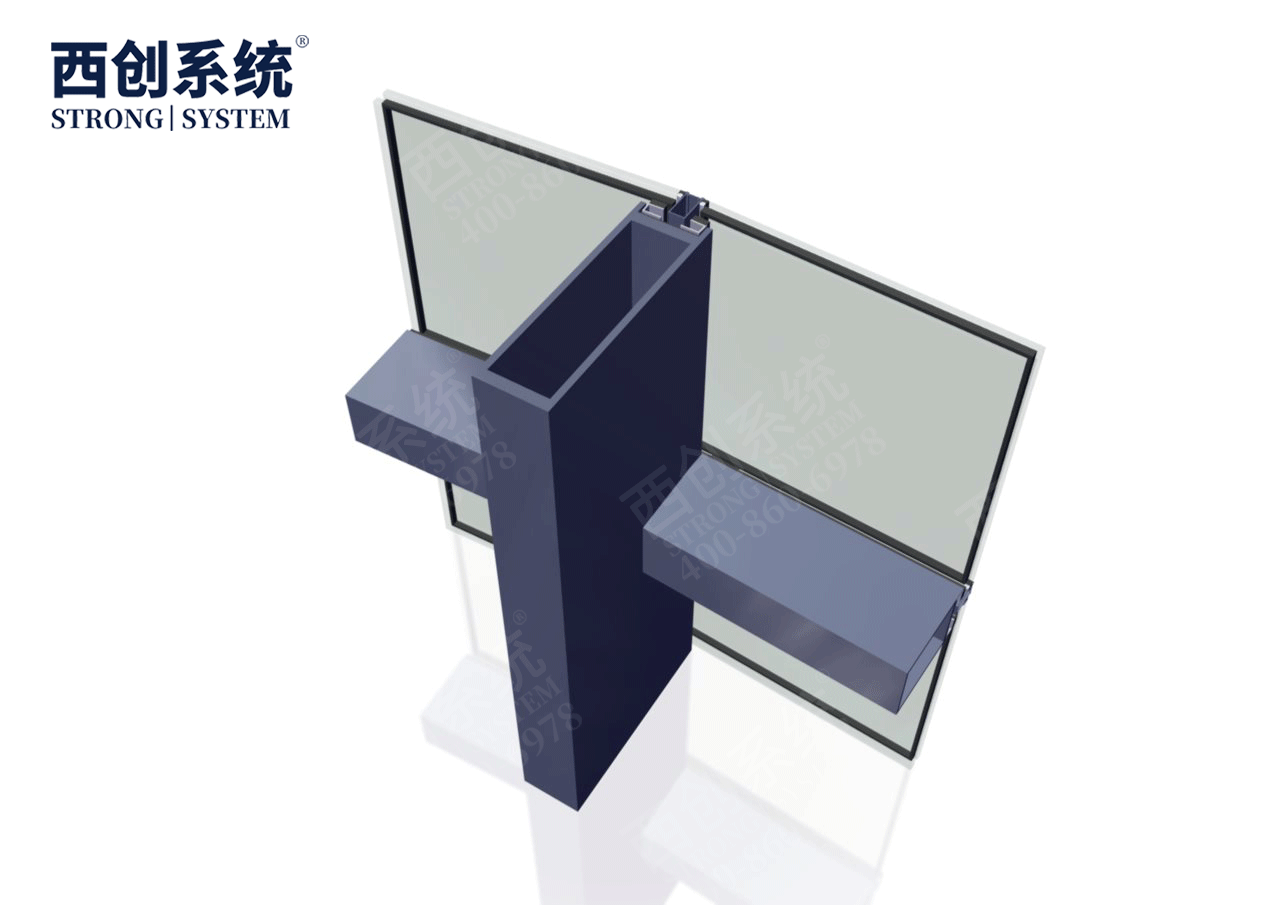 重庆渝中超高层矩形凹头精制钢玻璃幕墙系统——西创系统(图10)