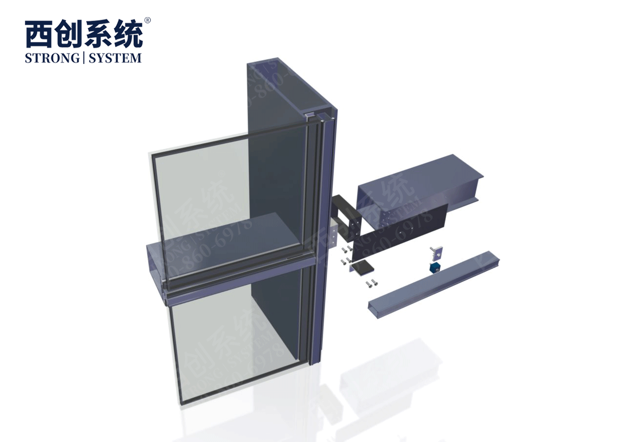 重庆渝中超高层矩形凹头精制钢玻璃幕墙系统——西创系统(图12)