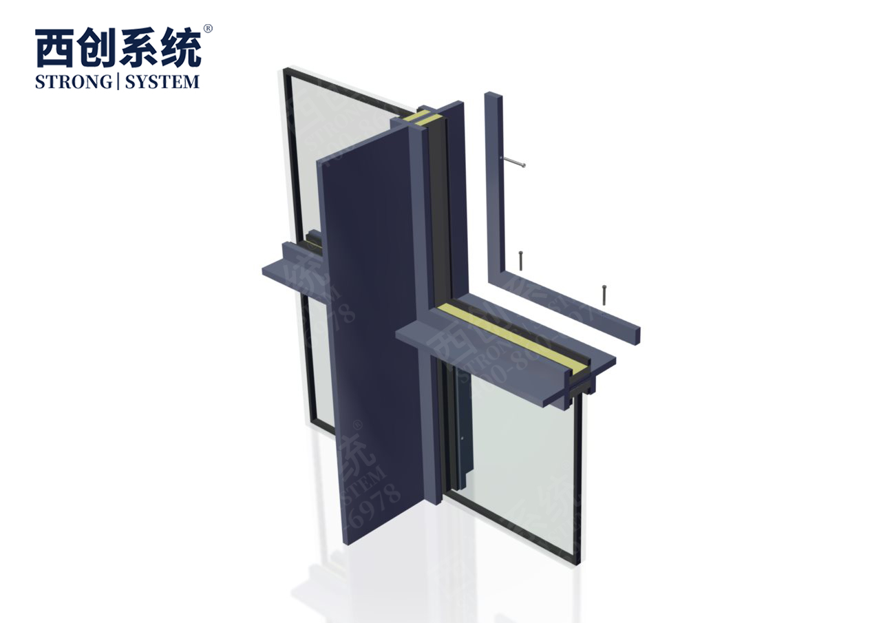 河北·保定自然博物馆十字型隔热精制钢玻璃幕墙系统——西创系统(图12)