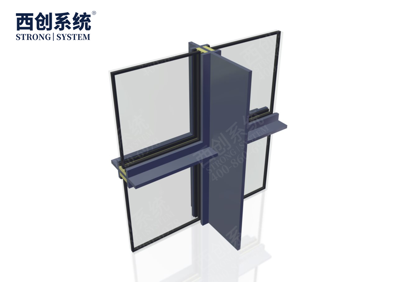 河北·保定自然博物馆十字型隔热精制钢玻璃幕墙系统——西创系统(图10)
