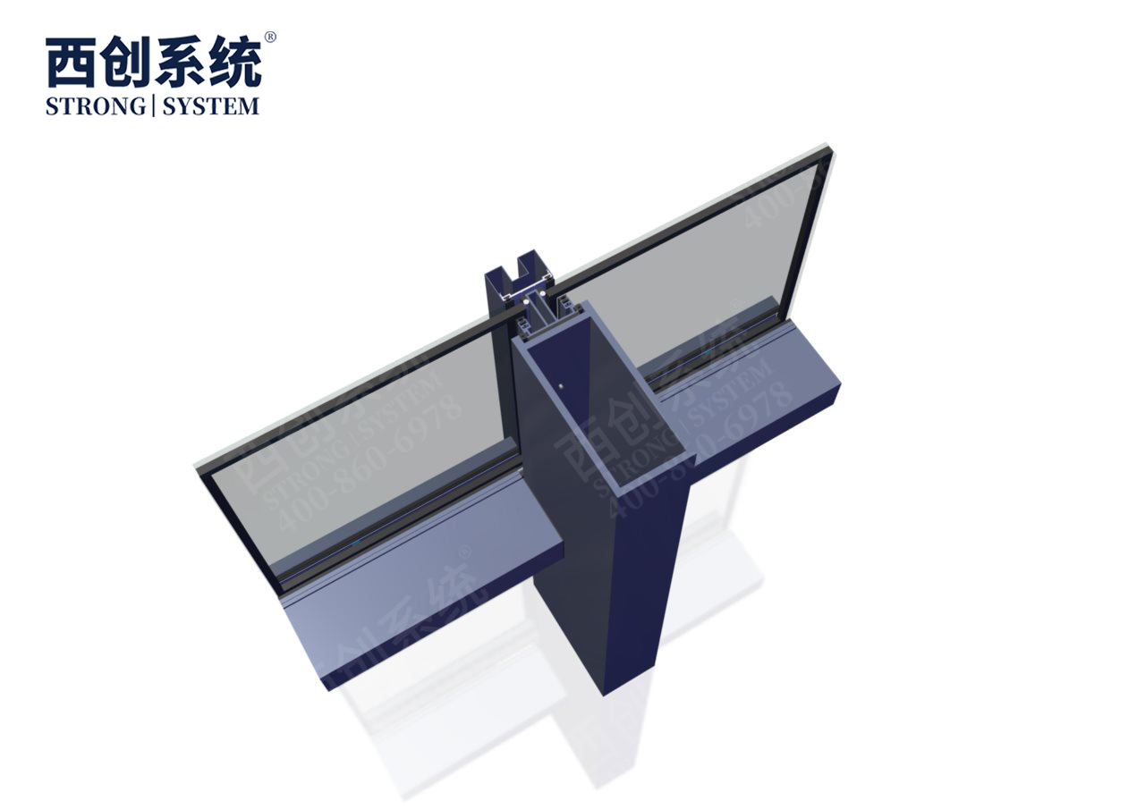 西创系统浙江国际博览中心项目凹型精制钢玻璃幕墙系统(图12)