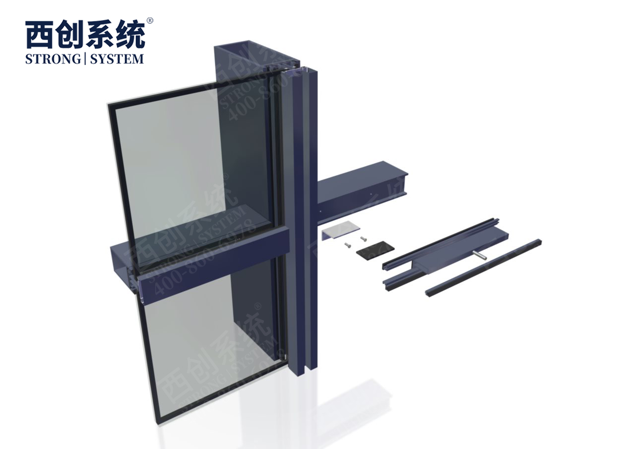 西创系统浙江国际博览中心项目凹型精制钢玻璃幕墙系统(图19)