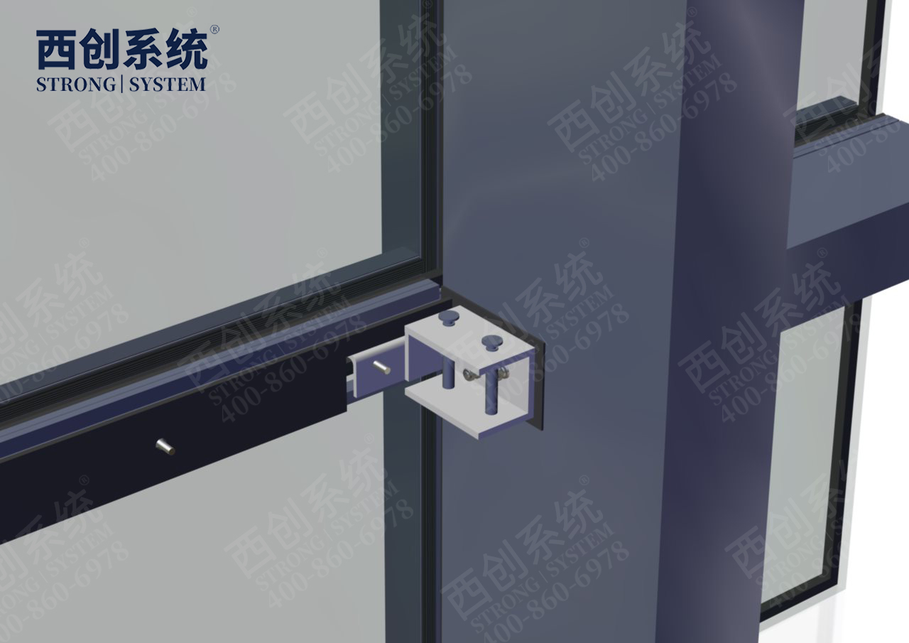 西创系统浙江国际博览中心项目凹型精制钢玻璃幕墙系统(图17)