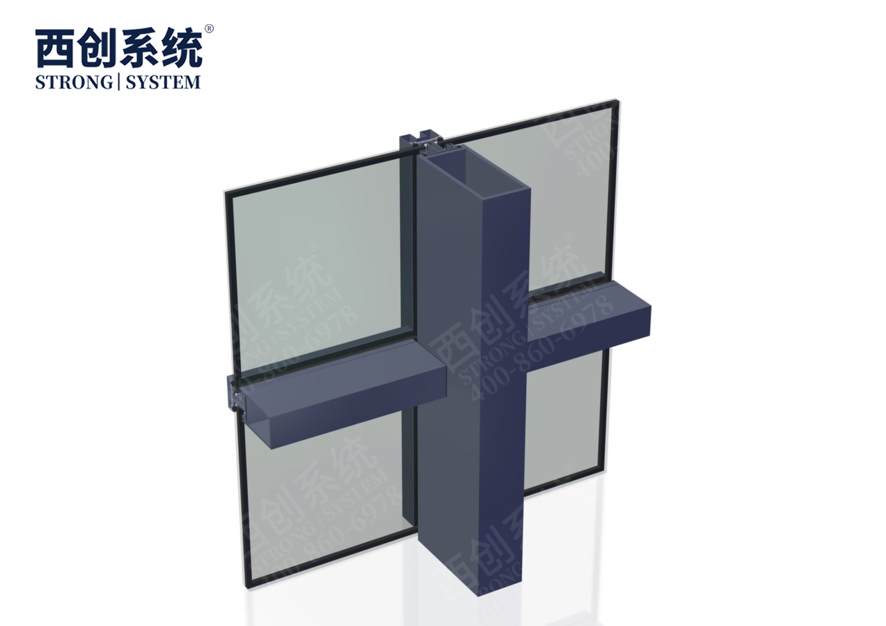 西创系统浙江国际博览中心项目凹型精制钢玻璃幕墙系统(图13)