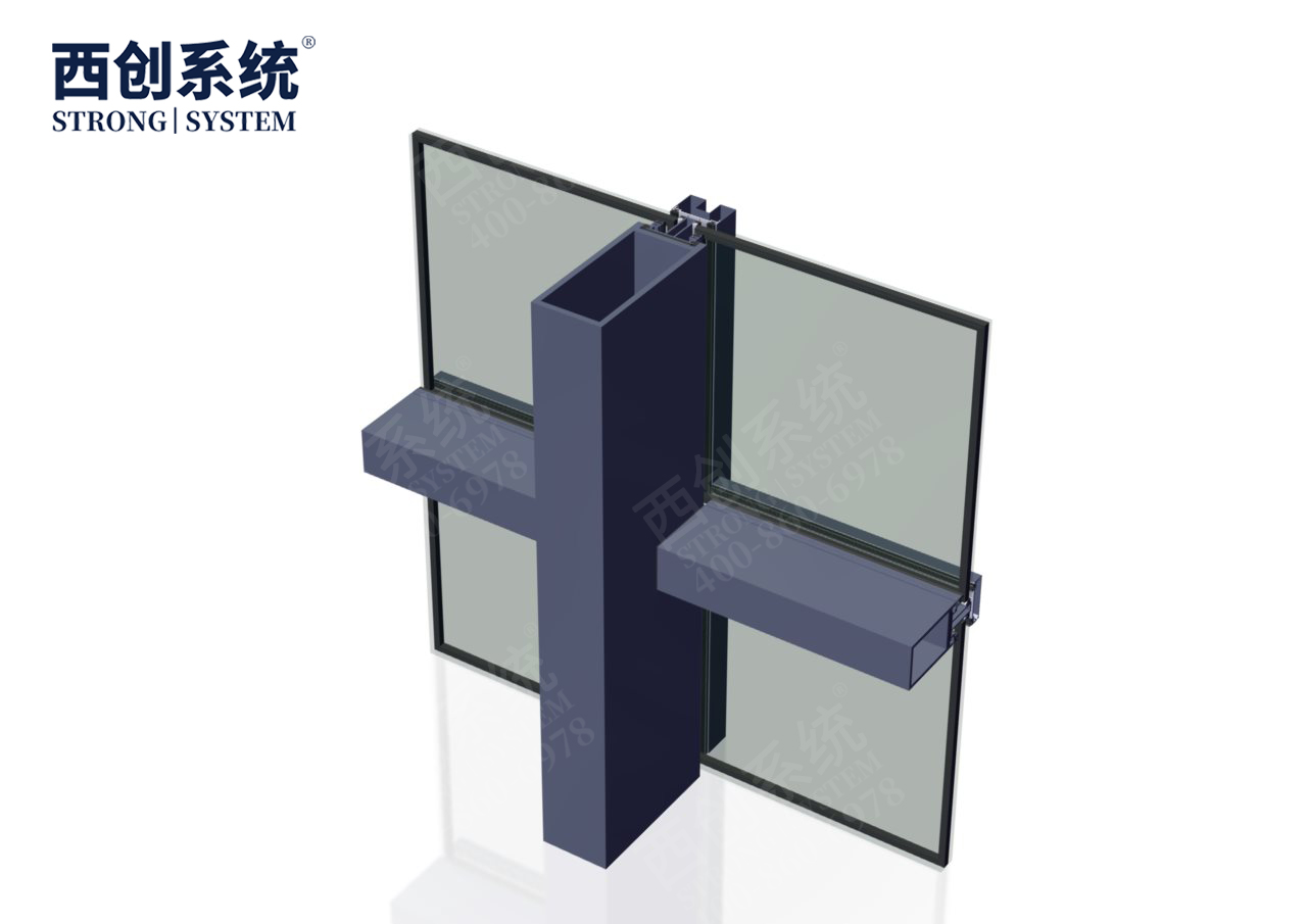 西创系统浙江国际博览中心项目凹型精制钢玻璃幕墙系统(图14)