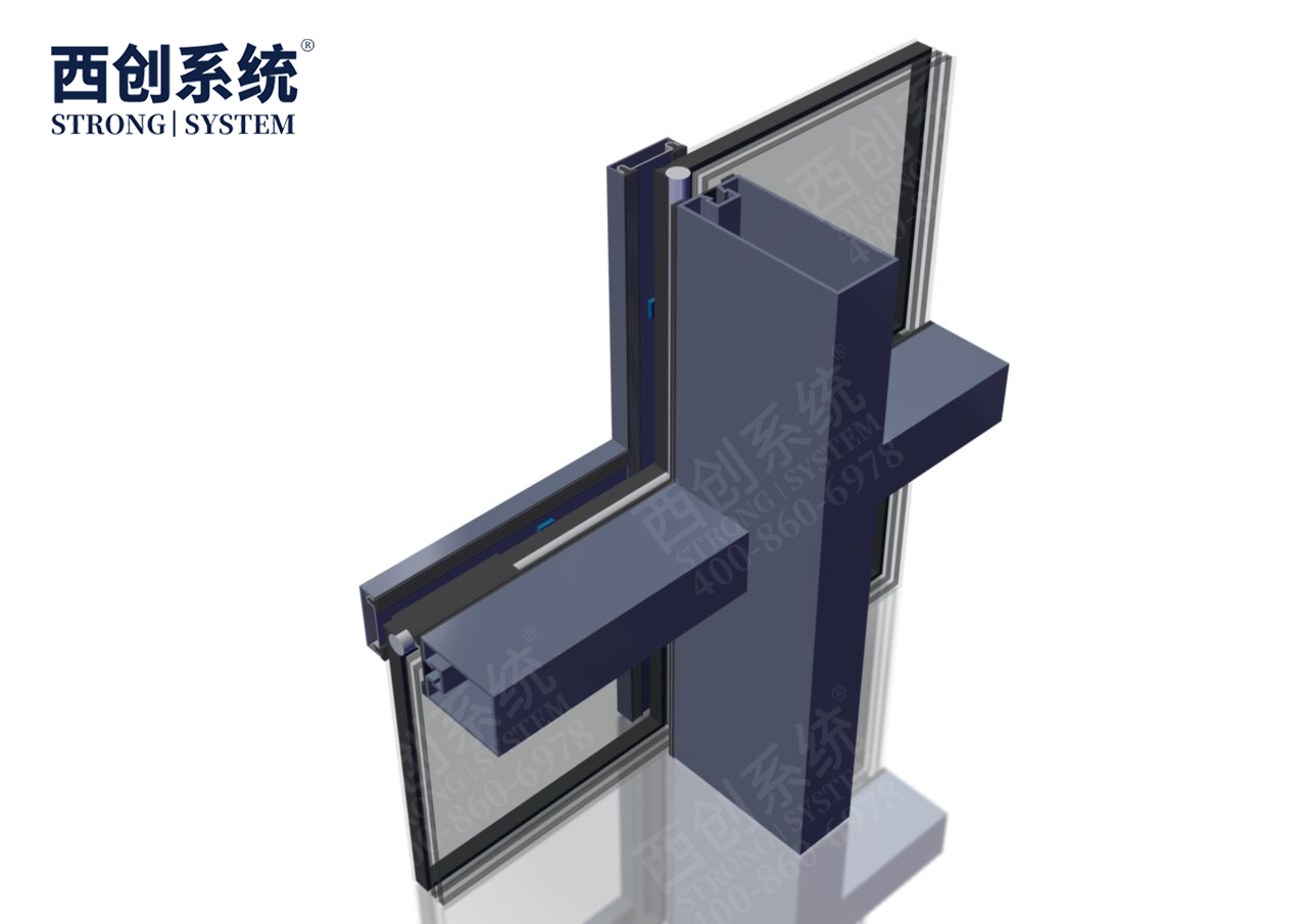 湖北荆州文化中心150mm×60mm×3mm冷弯精制钢乙级防火幕墙——西创系统(图13)