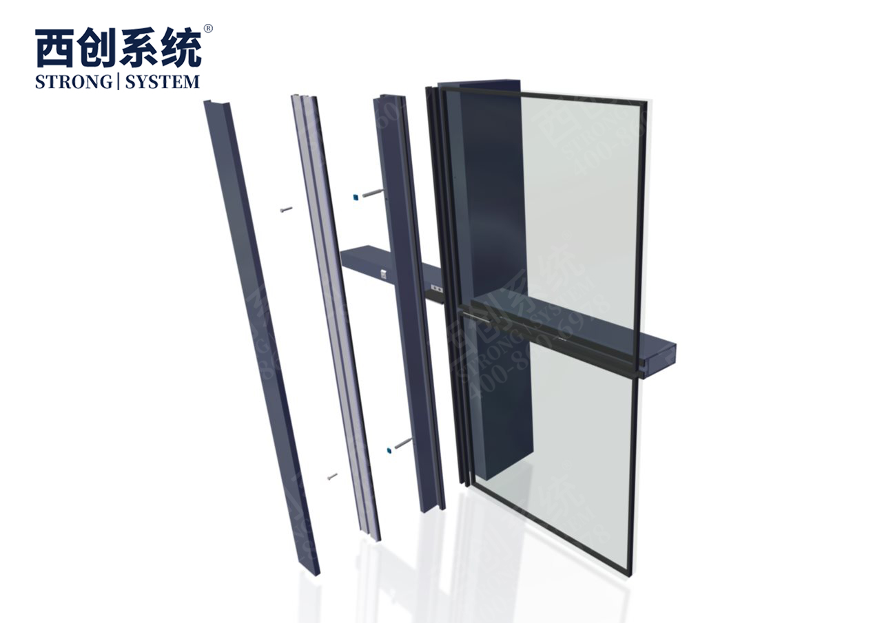 深圳国际艺术中心项目梯形、平行四边形精制钢玻璃幕墙系统——西创系统(图9)