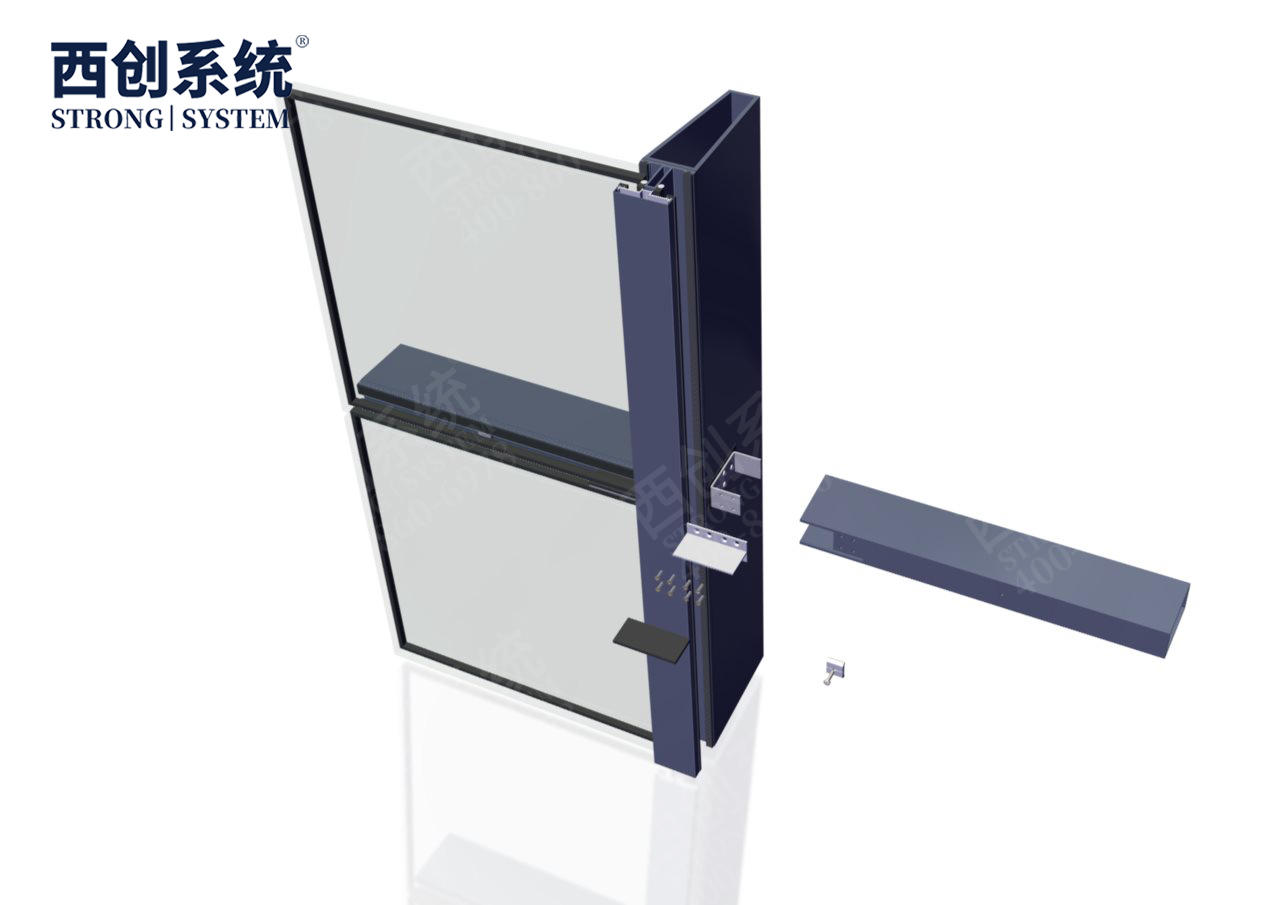 深圳国际艺术中心项目梯形、平行四边形精制钢玻璃幕墙系统——西创系统(图10)