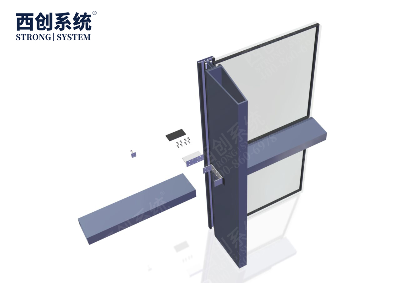 深圳国际艺术中心项目梯形、平行四边形精制钢玻璃幕墙系统——西创系统(图11)