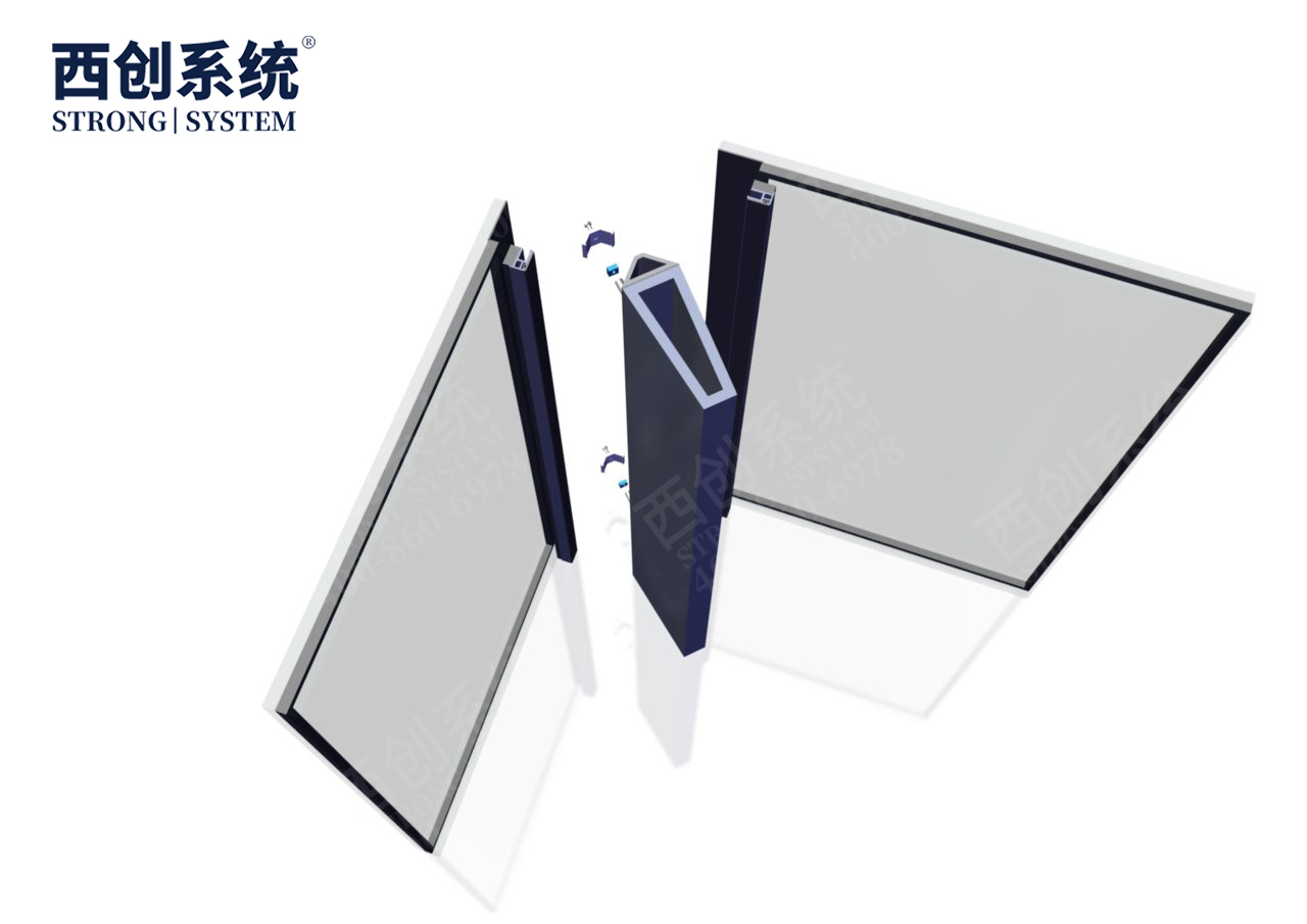 浙江智慧谷梯形精制钢转阳角玻璃幕墙系统——西创系统(图14)