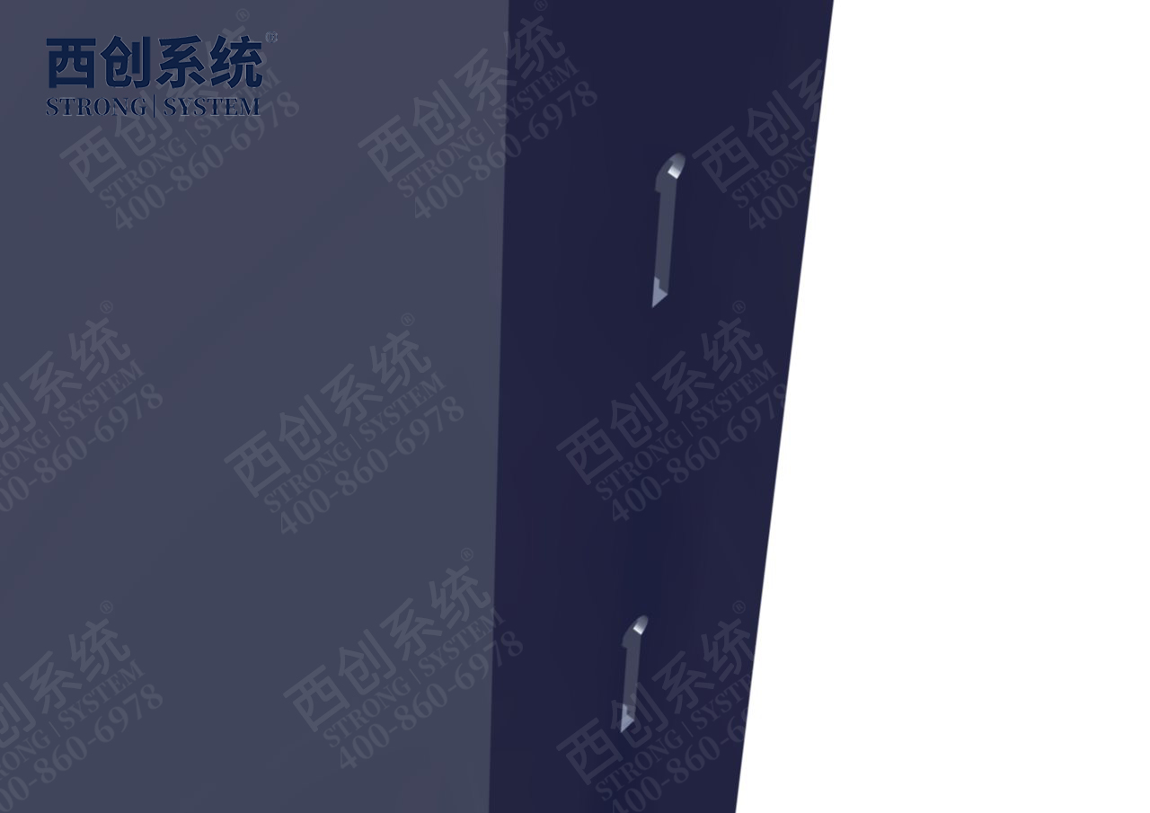 上海青浦项目铣卡槽锥形（平头）精致钢/前抗面加厚矩形精制钢玻璃幕墙系统-西创系统(图5)