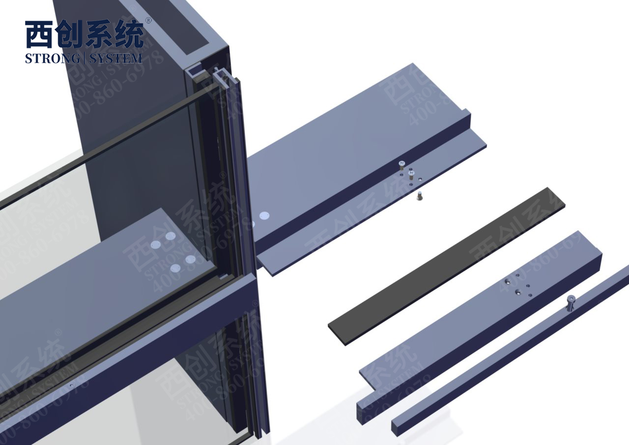  上海项目凹型精制钢玻璃幕墙系统——西创系统(图11)