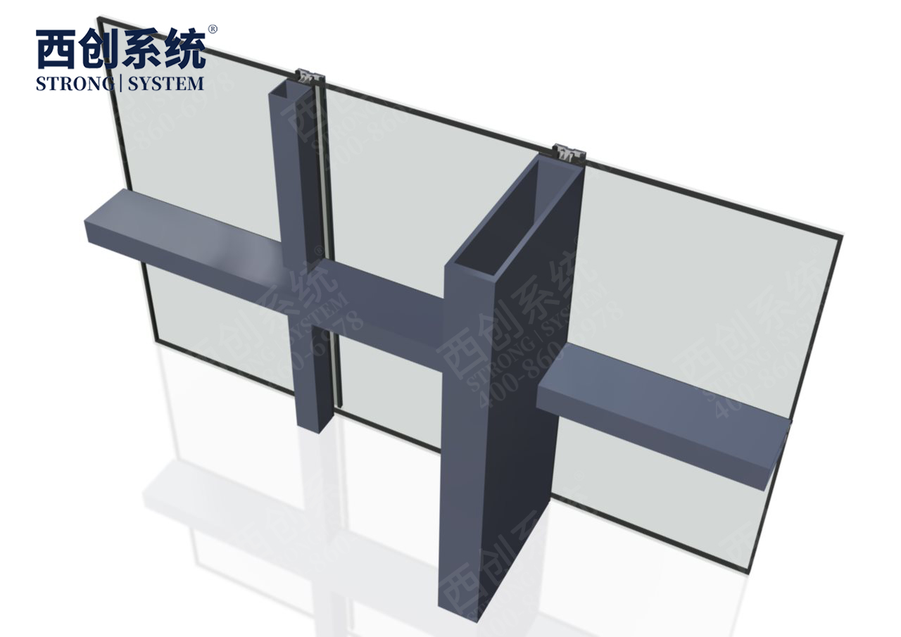 上海旧楼改造项目高层横向大跨度矩形凹型精制钢玻璃幕墙——西创系统(图13)